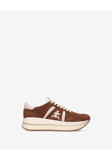 Premiata Bethcoin 8509 Sneaker in Brown Suede Women's PREMIATA |  | BETHCOIN VAR8509